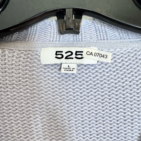 525 America Ribbed V-Neck Cropped Cardigan - Picture 7 of 9